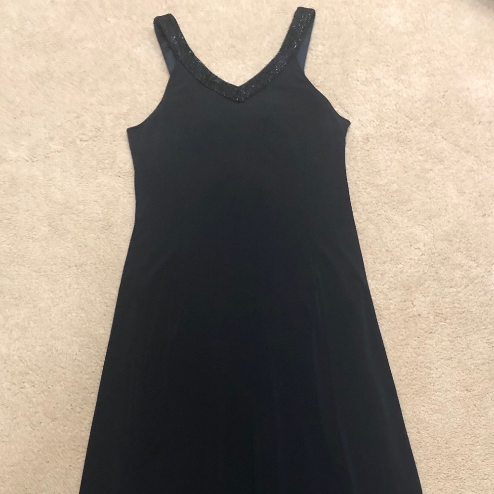 Armani gown with beading along neckline and back